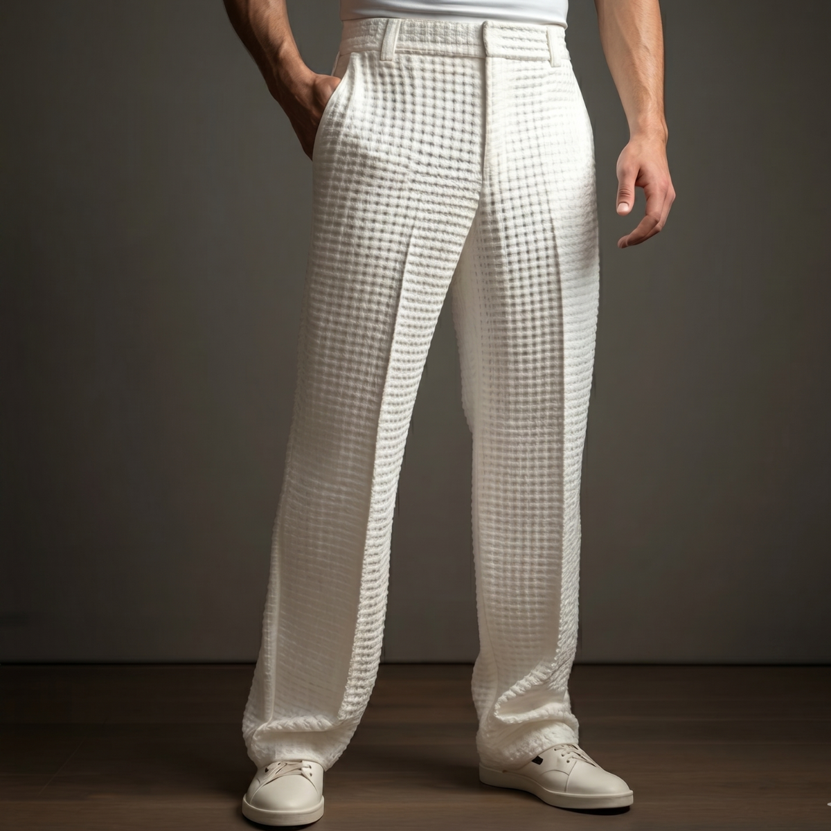 Pantalón de Punto Jacquard