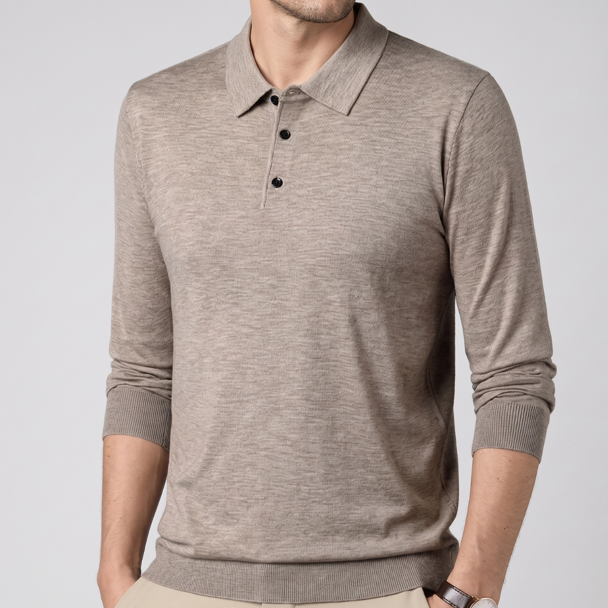 Camisa informal de manga larga para hombre (50 % de descuento)