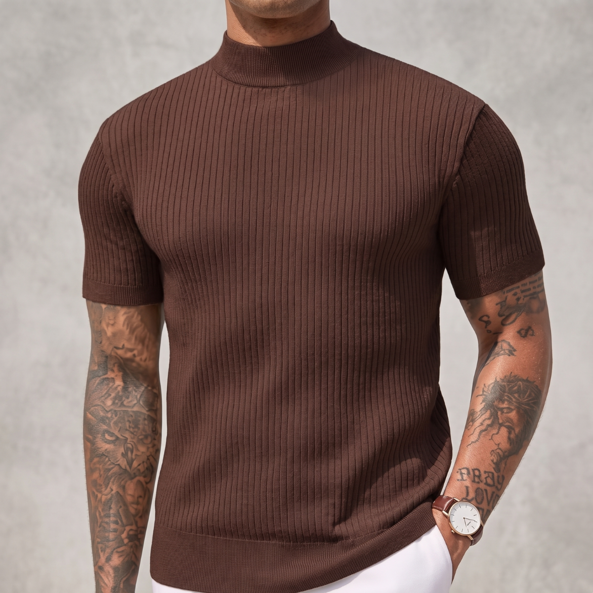 Playera Acanalada Cuello Perkins