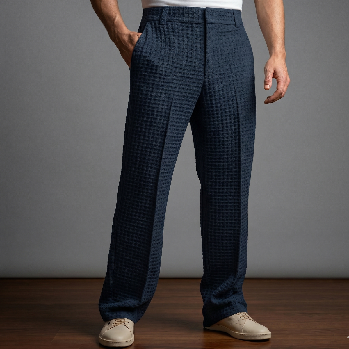 Pantalón de Punto Jacquard
